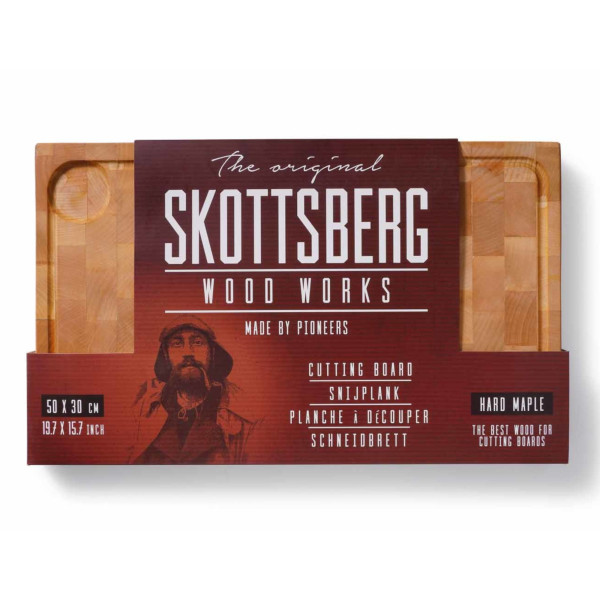 Skottsberg Schneidebrett Wood Works 50 x 30 cm Verpackung