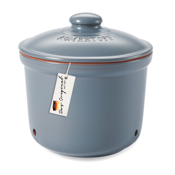 Römertopf Frische-Topf MAXI PLUS Kartoffel Blau Grau 9145392 Made in Germany